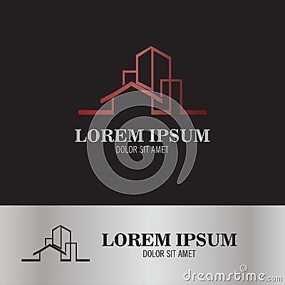 Home property logo Vector Illustration