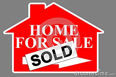 Home real estate sale Stock Photo