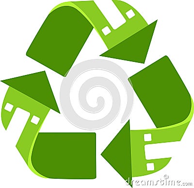 Home recycling Vector Illustration