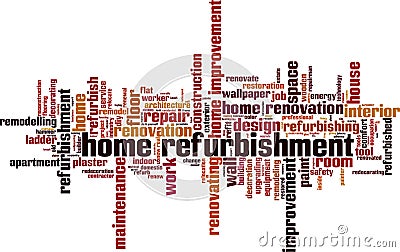 Home refurbishment word cloud Vector Illustration