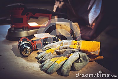 Home Remodeling Works Stock Photo