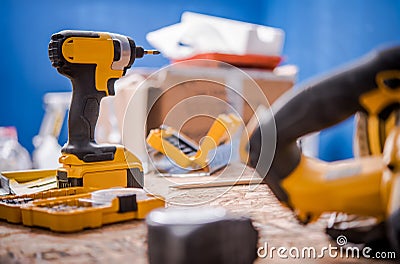 Home Remodeling Works Stock Photo