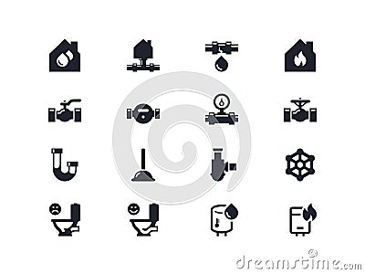 Home renovation icons. Lyra series Vector Illustration