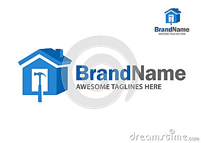 Home renovation logo Vector Illustration