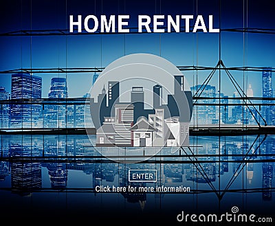 Home Rental House Property Rent Concept Stock Photo