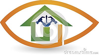 Home repair logo Vector Illustration
