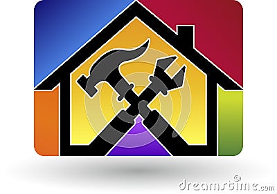 Home repair logo Vector Illustration