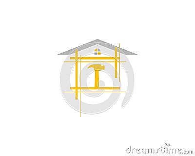 Home Repair Logo Template Design Vector Illustration