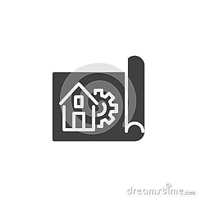 Home repair service vector icon Vector Illustration