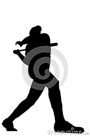 Home Run Hitter Vector Illustration