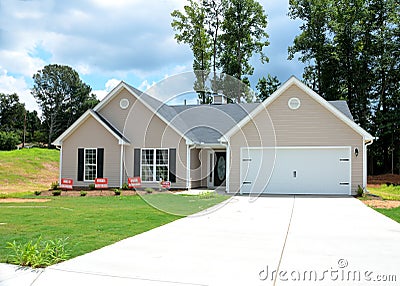 Home for sale, Winder, Georgia Stock Photo