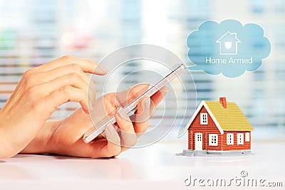 Home security system Stock Photo