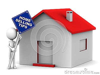 Home selling tips Stock Photo