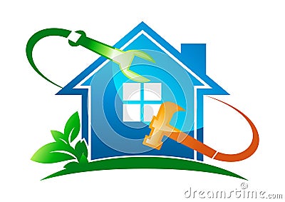Home Service Logo Vector Illustration