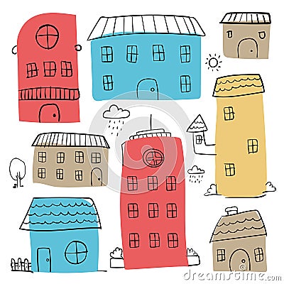 Home sketch vector design Vector Illustration