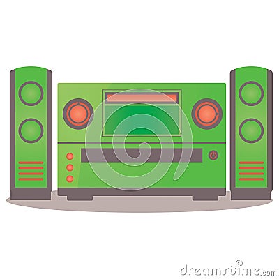 home sound system. Vector illustration decorative design Vector Illustration