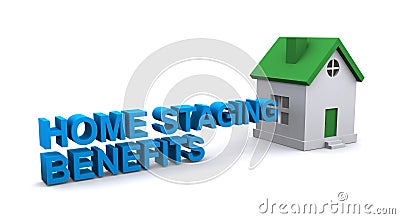 Home staging benefits on white Stock Photo