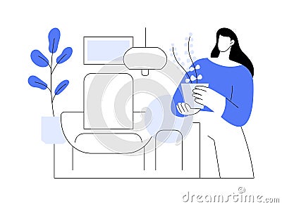 Home staging decor isolated cartoon vector illustrations. Vector Illustration