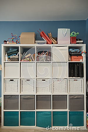 Home Storage Unit Stock Photo