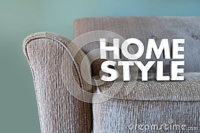 Home Style Couch Furniture Interior Design Decor Stock Photo