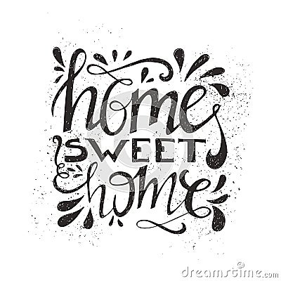 Home Sweet Home Vector Illustration