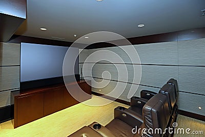 Home Theater Stock Photo