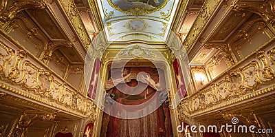 Home theater of Yusupov palace in Saint Petersburg, Russia Editorial Stock Photo