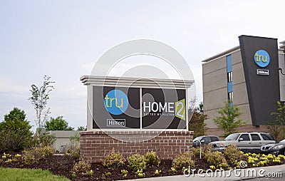 Home Tru Suites Hotel by Hilton, Murfreesboro, TN Editorial Stock Photo
