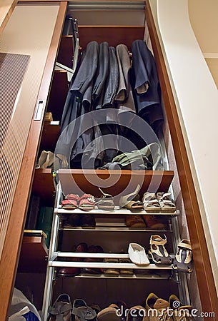 Home wardrobe Stock Photo