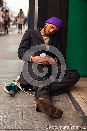 Homeless Editorial Stock Photo