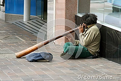 Homeless native australian Editorial Stock Photo