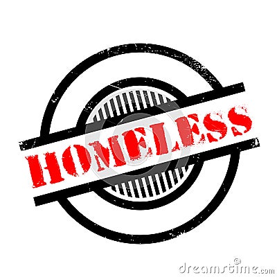 Homeless rubber stamp Stock Photo