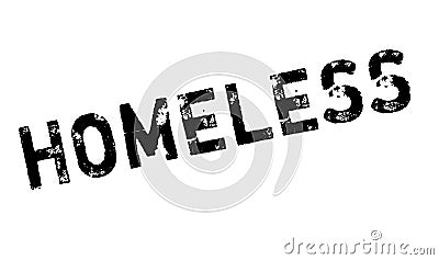 Homeless rubber stamp Stock Photo