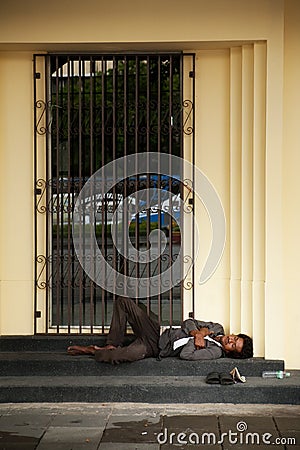 Homelessness Editorial Stock Photo