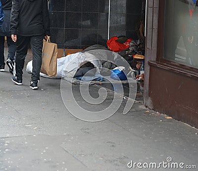 Homelessness Editorial Stock Photo