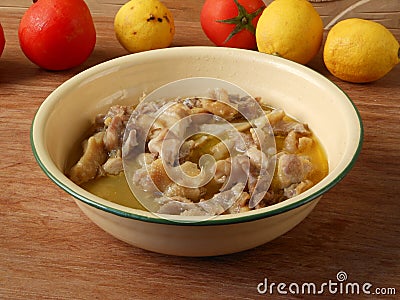 Homely Guangdong salt baked chicken Stock Photo