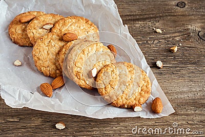 Homemade almond cookies Stock Photo
