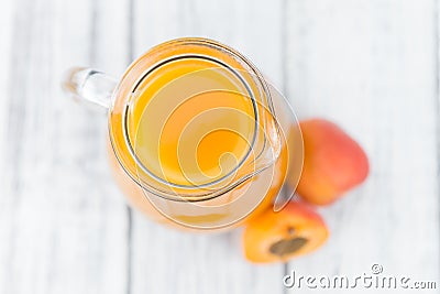 Homemade Apricot Juice Stock Photo