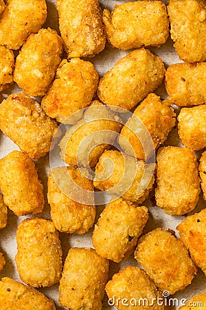 Homemade Baked Fried Tater Tot Potatoes Stock Photo