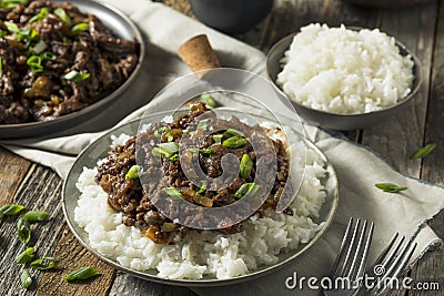 Homemade Barbecue Korean Beef Bulgogi Stock Photo