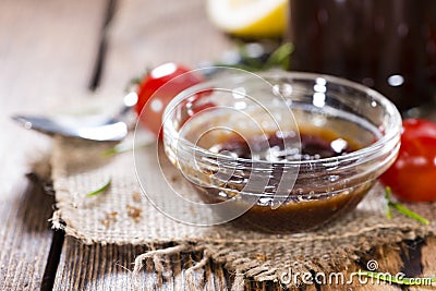 Homemade Barbeque Sauce Stock Photo