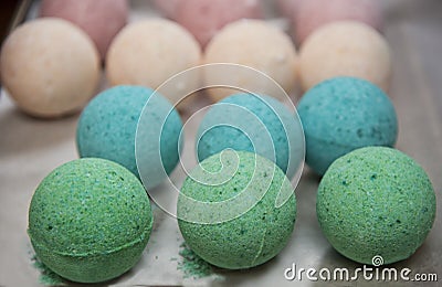 Homemade bath bomb Stock Photo