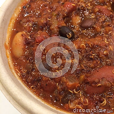 Homemade bean soup Stock Photo