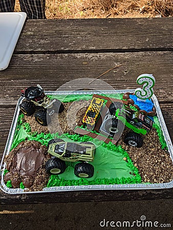 Homemade birthday cake Editorial Stock Photo