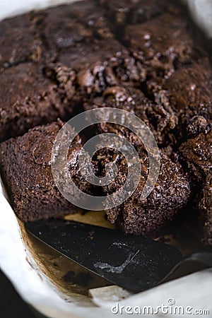 Homemade brownies food photography recipe idea Stock Photo