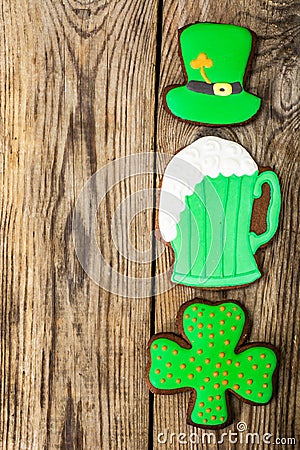Homemade cakes on the day of St. Patrick Stock Photo