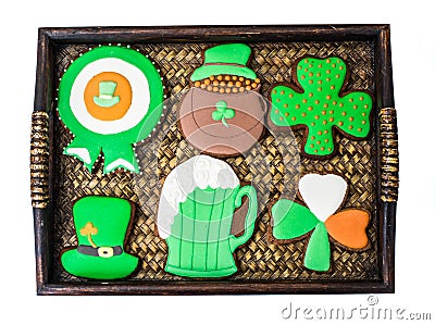 Homemade cakes on the day of St. Patrick Stock Photo