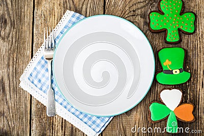 Homemade cakes on the day of St. Patrick Stock Photo