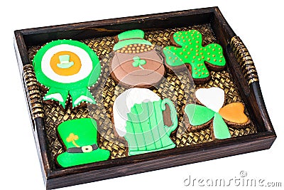 Homemade cakes on the day of St. Patrick Stock Photo