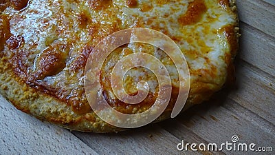Homemade cheese pizza Stock Photo